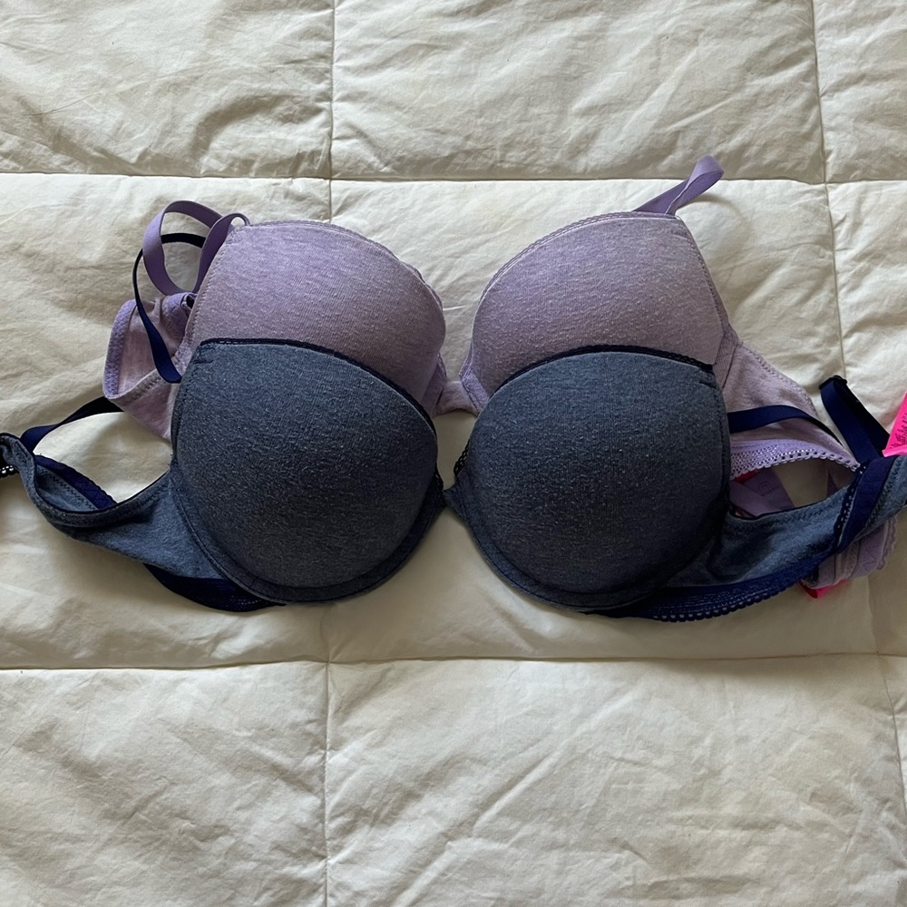 Light & dark purple bras from LaSenza